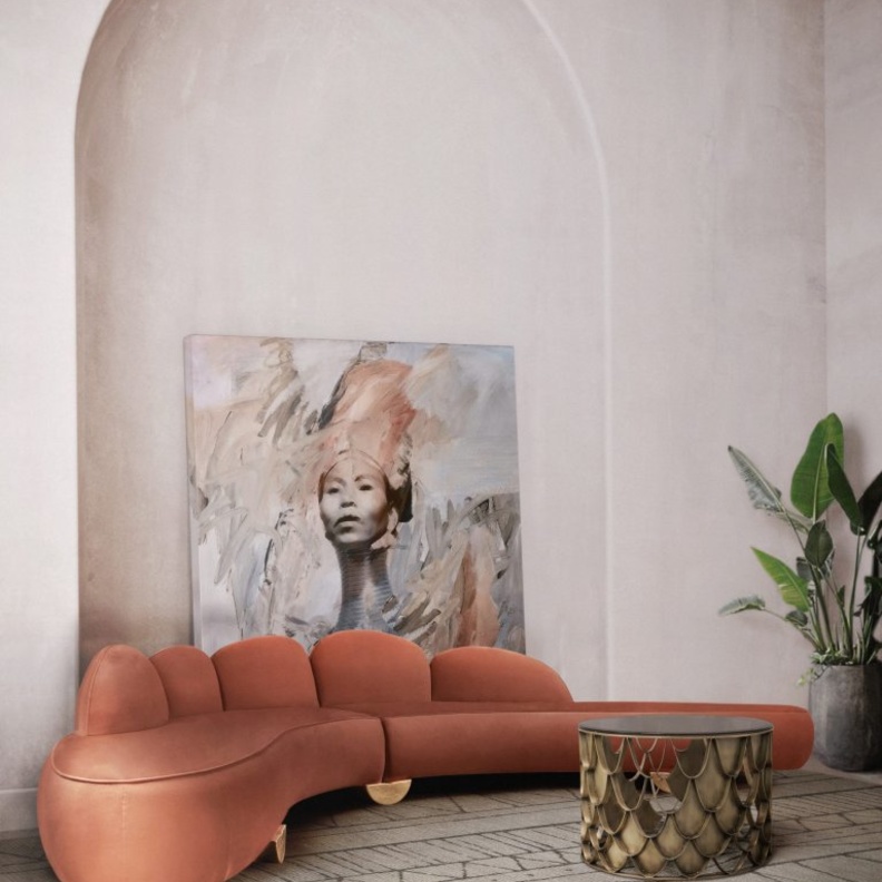  الكنب المنحني خيار مثالي لغرف المعيشة العصرية