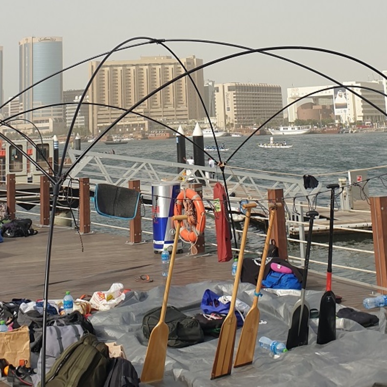 استعدادات سباق القوارب