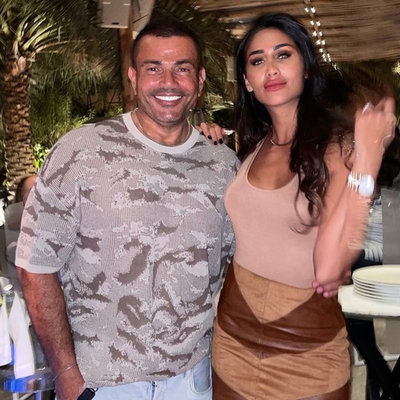  عمرو دياب وانجي كيوان