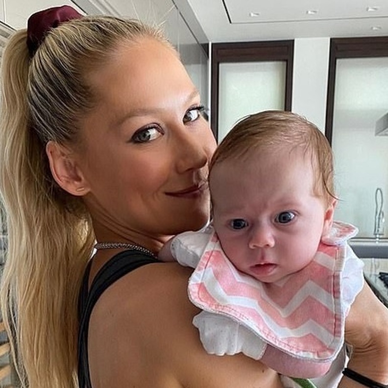 آنا كورنيكوفا وطفلتها