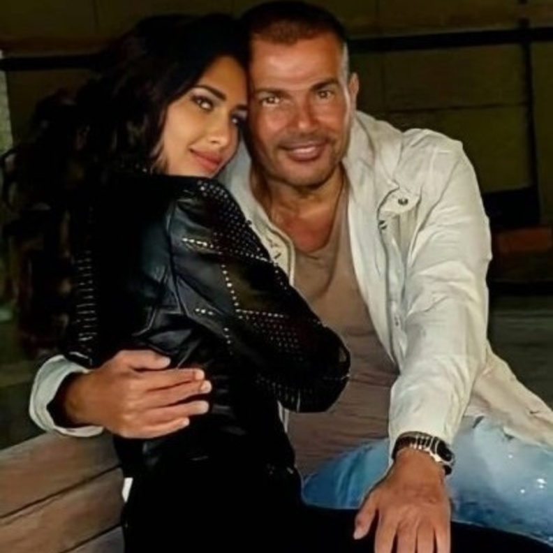 عمرو دياب وانجي كيوان 