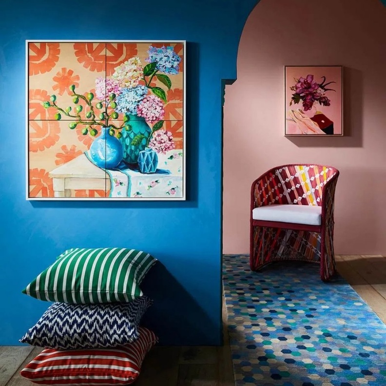 تعدد النقشات في ديكورات المنازل المودرن