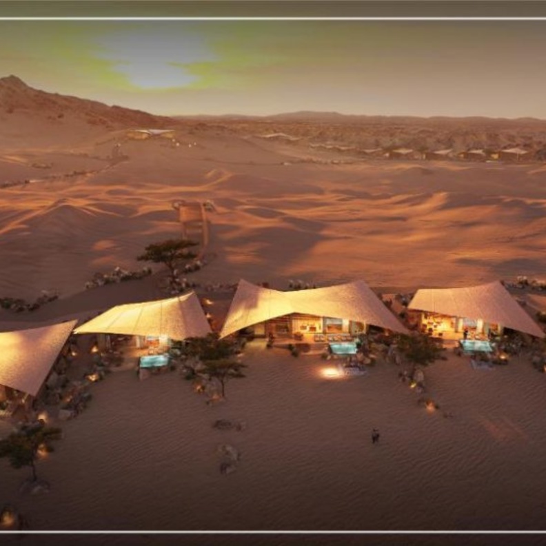  البدء في بناء الفنادق والمنتجعات الفاخرة في المنتجع الصحراوي وجزيرة أمهات الشيخ