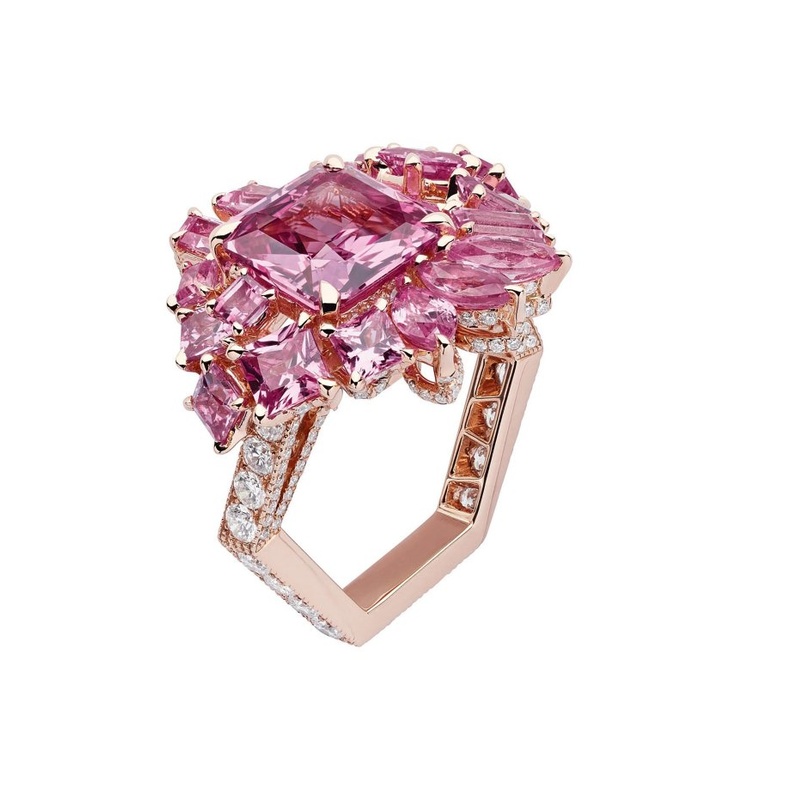 خاتم الياقوت الوردي من ديور Dior