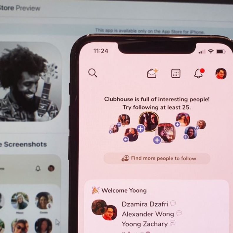 يعتمد تطبيق Clubhouse على نظام الدعوات