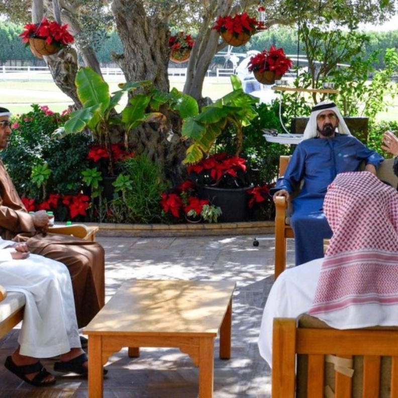 الشيخ محمد بن زايد يعلق على أول صورة للمريخ