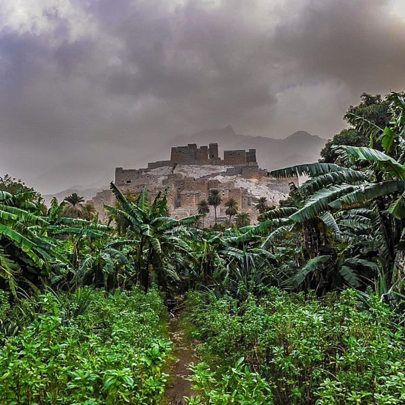 طبيعة ساحرة في قرية ذي عين التراثية   - المصدر وكالة الأنباء السعودية