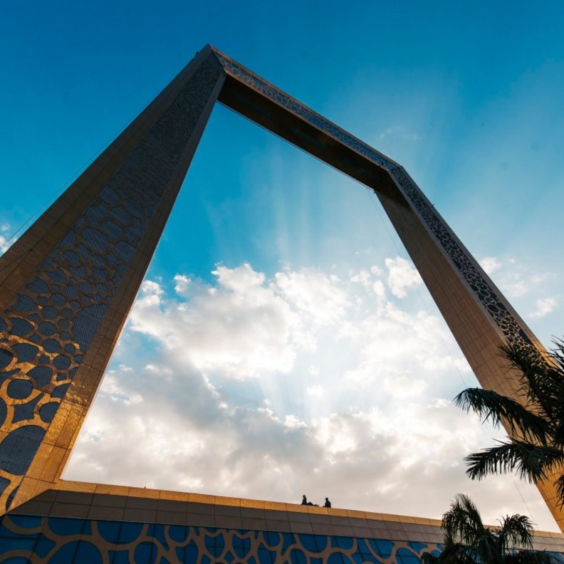  نشاطات لقضاء شهر العسل خلال جائحة فيروس كورونا في الامارات - مشاهدة دبي من برواز دبي - Dubai Frame