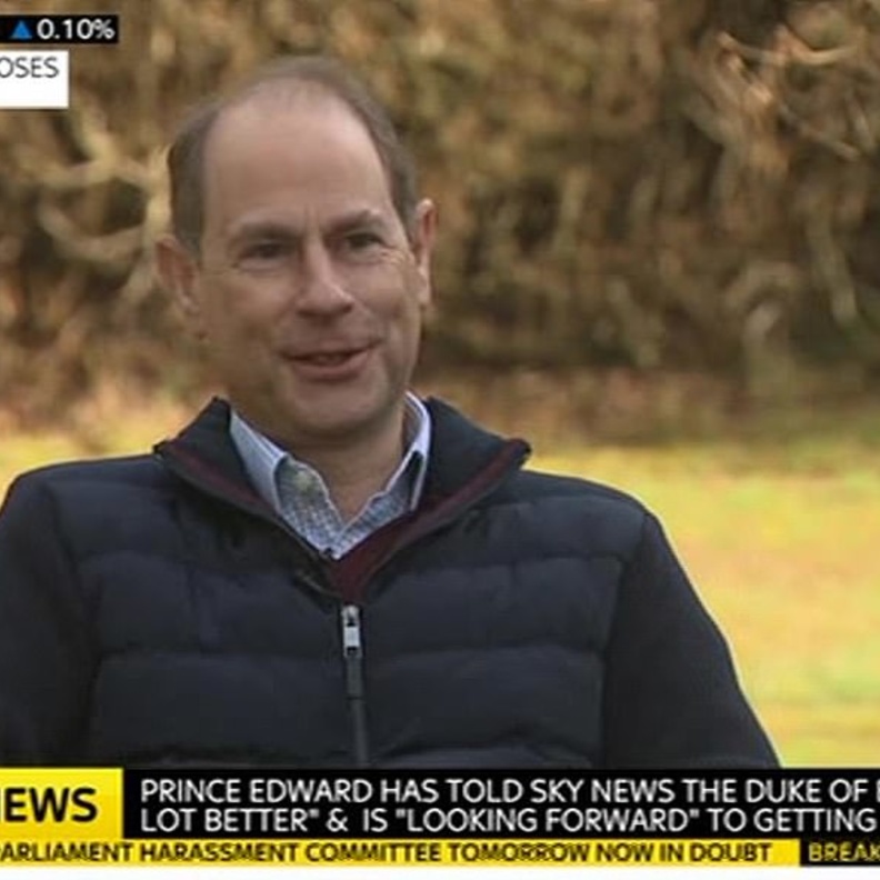 الأمير إدوارد يعلق على الحالة الصحية لوالده الأمير فيليب