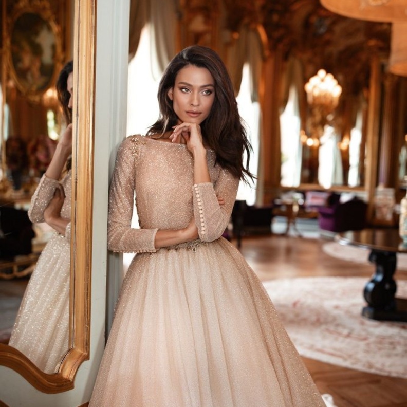  فساتين زفاف ذهبية من milla nova