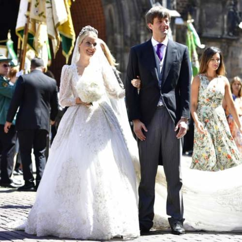 الامير الالماني هانوفر إرنست مع عروسته