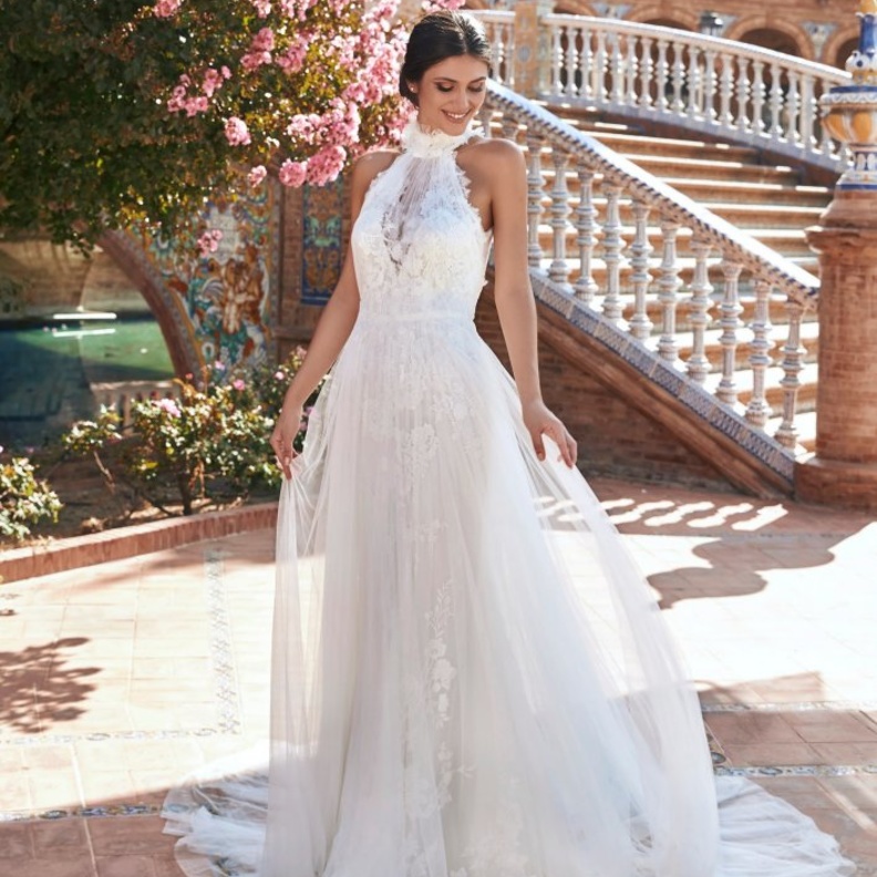  فساتين زفاف منسدلة