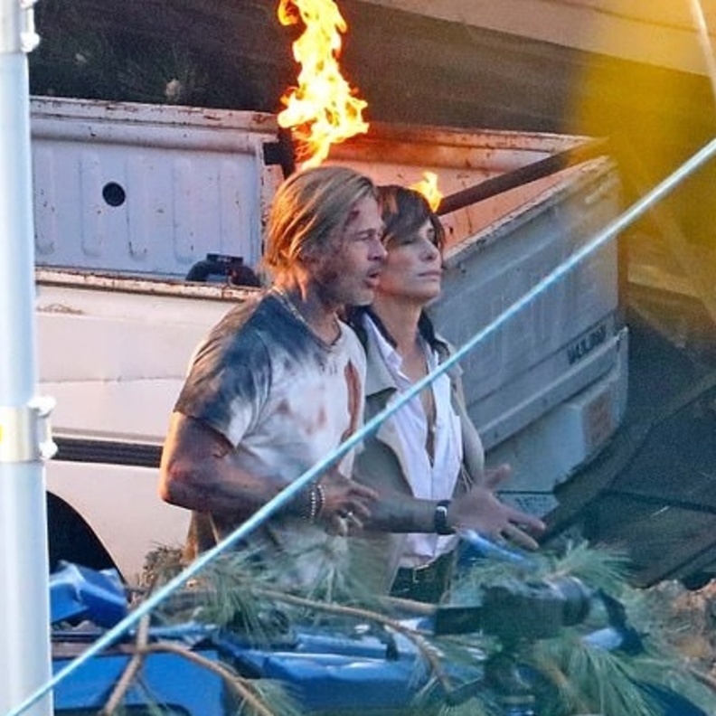 ساندرا بولوك و براد بيت