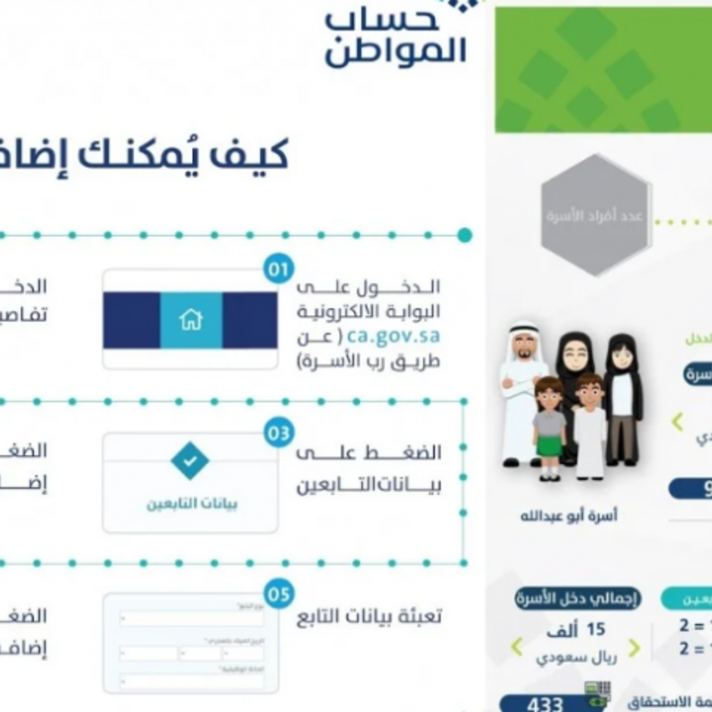حساب المواطن يؤكد تغيير رقم الآيبان