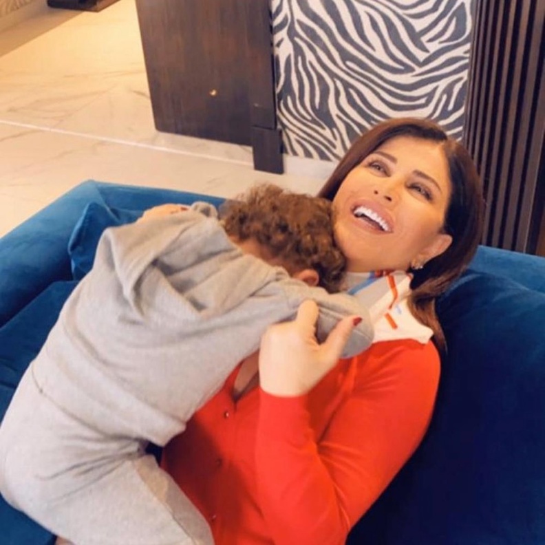 جومانا مراد وابنها 