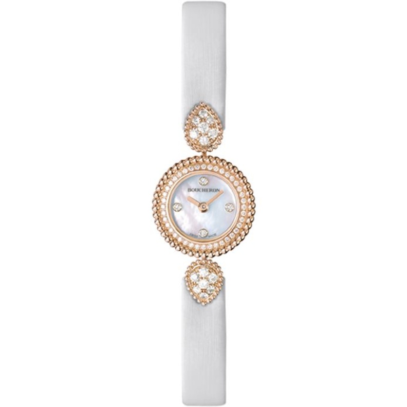  موديلات ساعات باللون الابيض لعروس 2021 من دار Boucheron