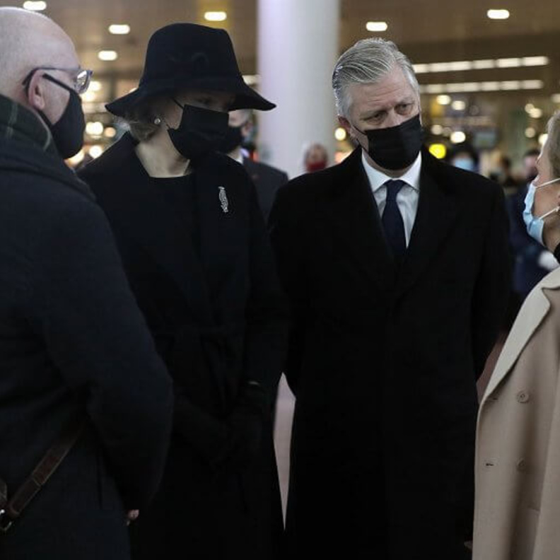 ملك وملكة بلجيكا في مراسم تذكارية في زافينتيم