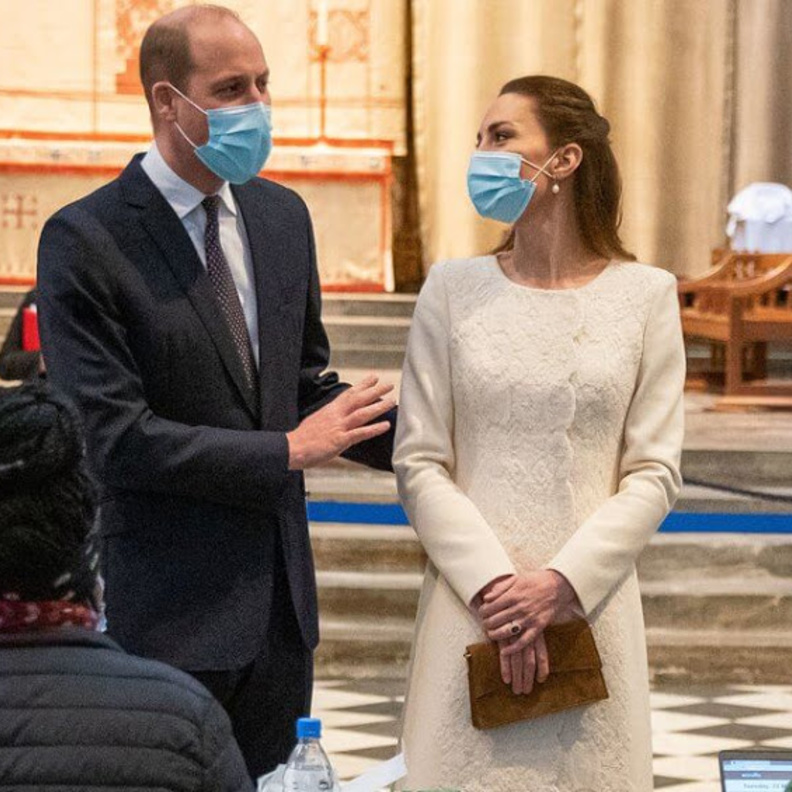 الأمير وليام وزوجته يزوران مركز للقاح كورونا في كاتدرائية وستمنستر