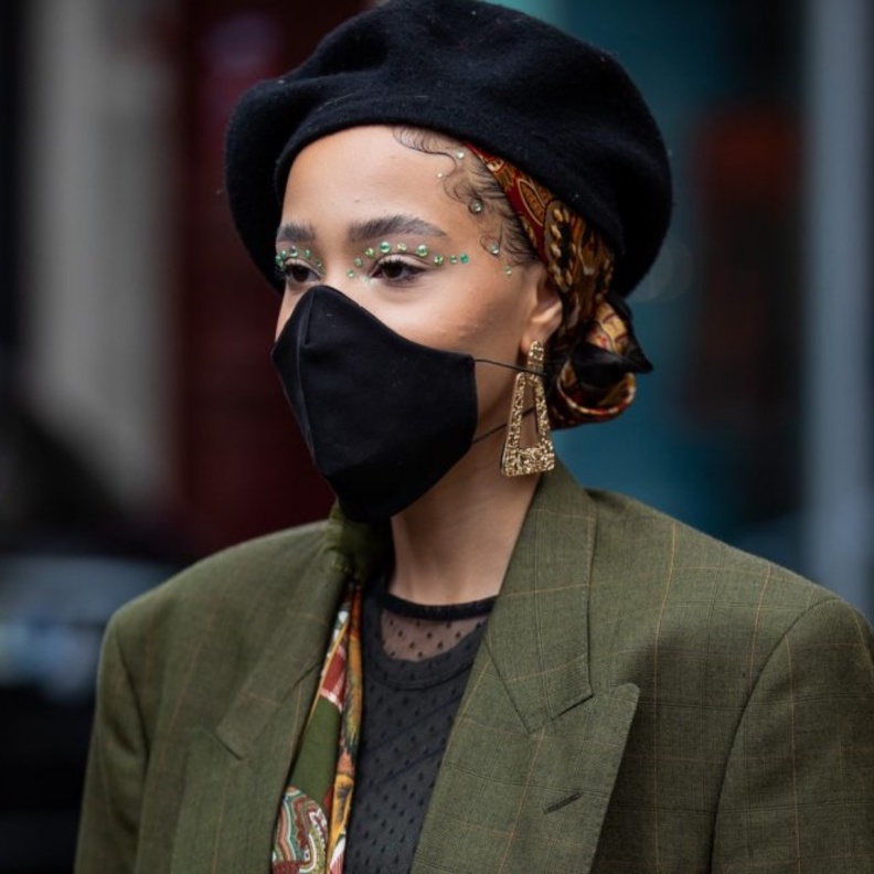 رسمات مكياج جريئة لاطلالات ربيع  مع الستراس ٢٠٢١ من وحي صيحات الستريت ستايل