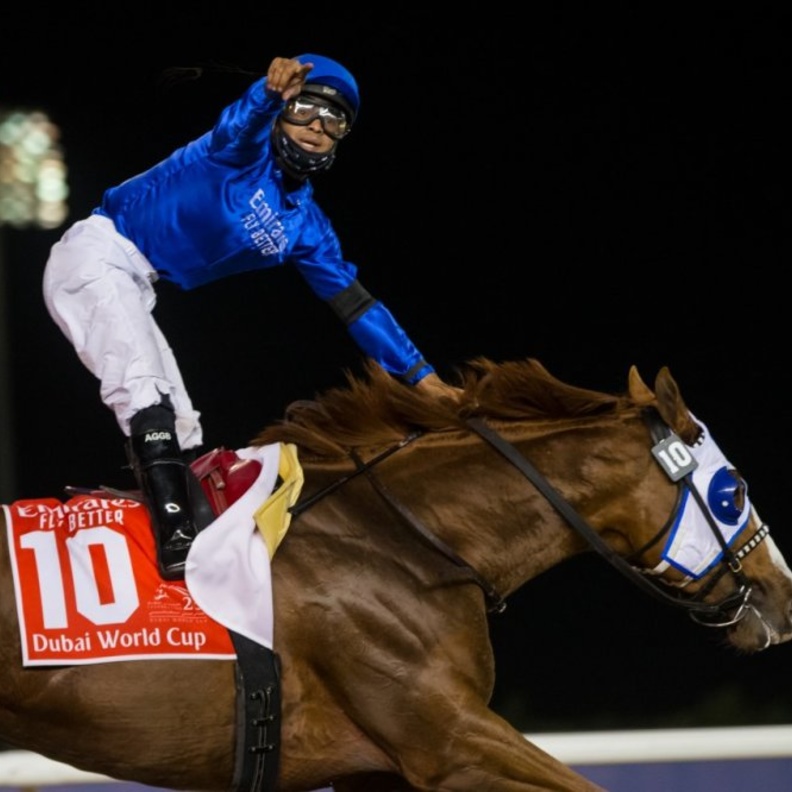 الإمارات تواصل الريادة.. ميستيك غايد يحصد كأس دبي العالمي للخيول