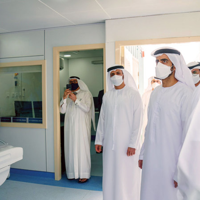 افتتاح مستشفى محمد بن زايد الميداني لمصابي كوفيد-19