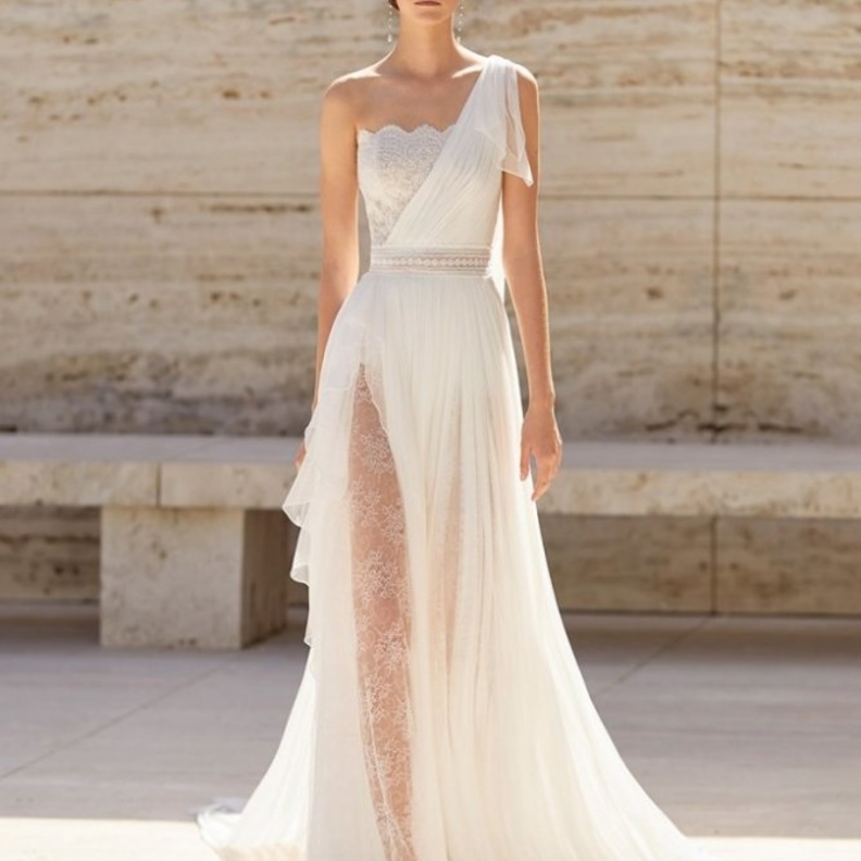 فساتين زفاف بكتف واحد من rosa clara