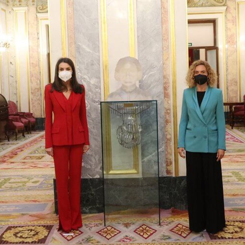 الملكة ليتيزيا في فعالية تذكارية في مجلس النواب الإسباني