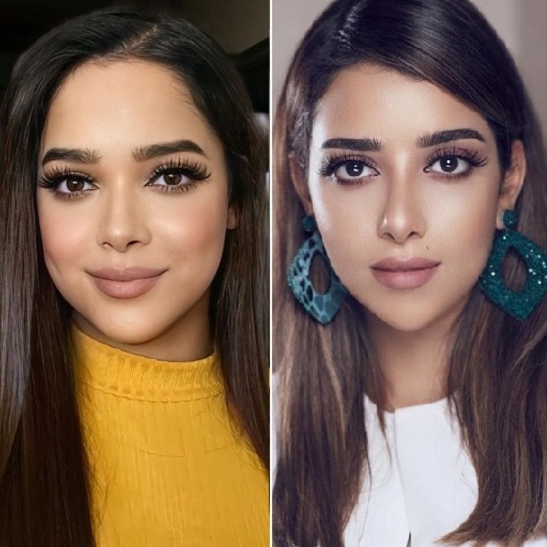 صور مشاعل الشحي وبلقيس فتحي هل تتقاسمان الشبه؟