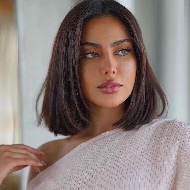 تسريحة شعر فاطمة المؤمن