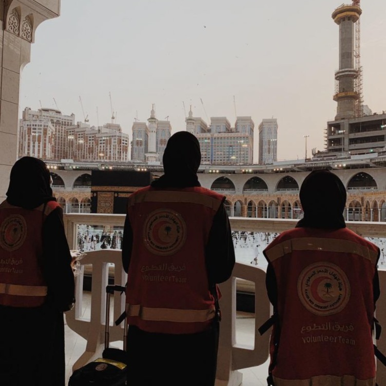  صور من الميدان للموظفات في المسجد الحرام