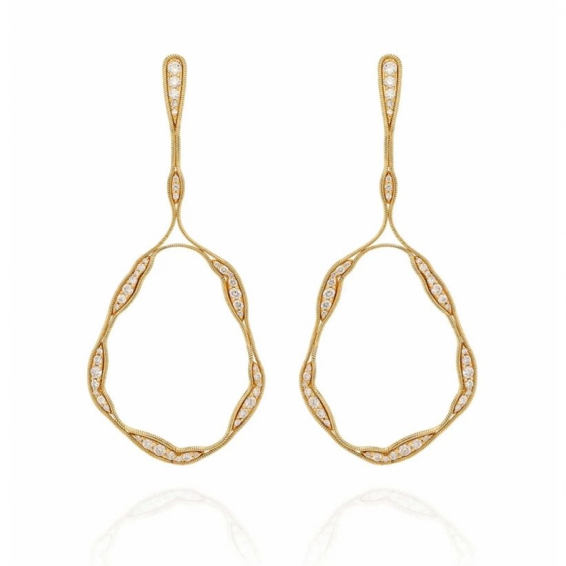 أقراط FLUID DIAMONDS TRAPEZE من Fernando Jorge