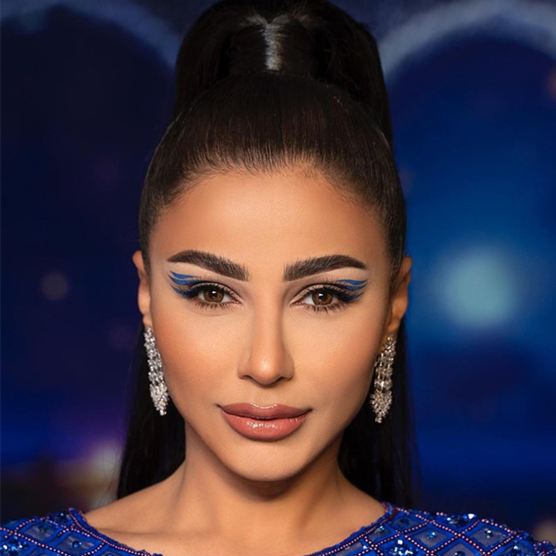 مكياج قوي لسهرات رمضان 2021 مع الايلاينر الهندسي بأسلوب مهيرة عبدالعزيز