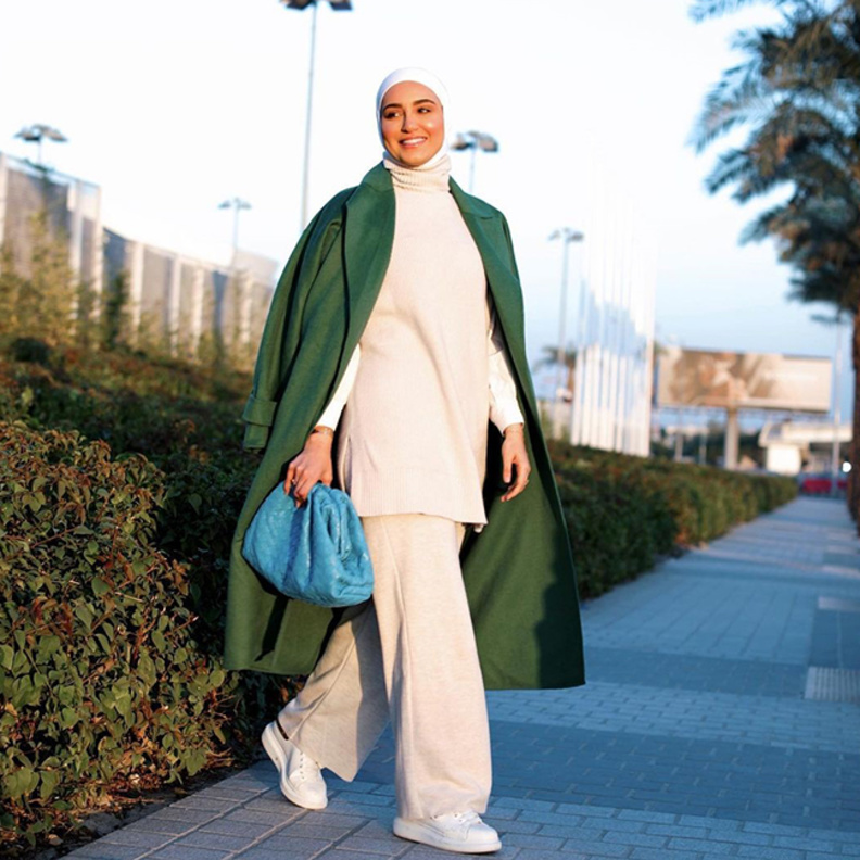 اطلالات رياضية كاجوال للمحجبات من وحي دلال الدوب