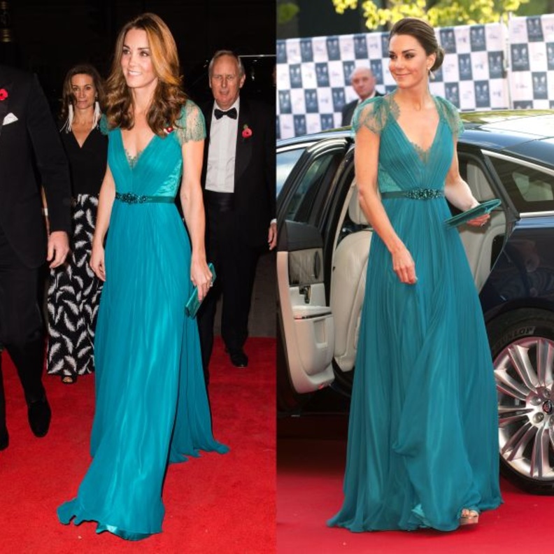 بعد ست سنوات أعادت كيت إرتداء هذا الفستان الساحر من تصميم جيني باكهام