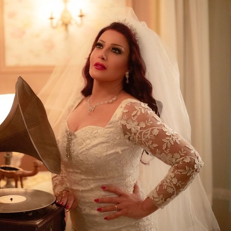 تفاصيل الإطلالة الجمالية لـ سمية الخشاب في حفل زفافها بمسلسل "موسى"