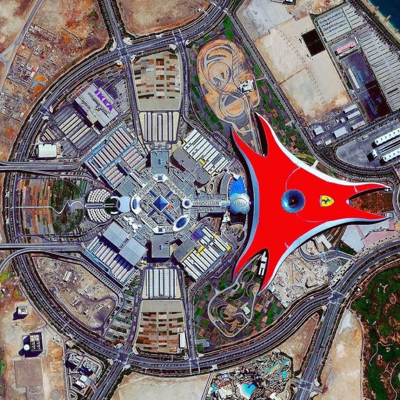  الأماكن السياحية في الإمارات عالم فيراري Ferrari World