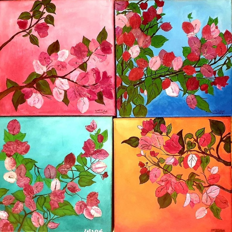 الفنانة التشكيلية السعودية عبير الخليفة تتفاعل مع قرار باختيار اللون البنفسجي لوناً معتمداً لسجاد مراسم استقبال ضيوف الدولة الرسميين 