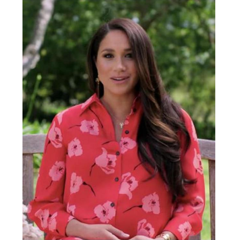 خطفت إطلالة ميغان ماركل الأنظار أبهرتنا بفستانها الأحمر الرائع من تصميم كارولينا هيريرا