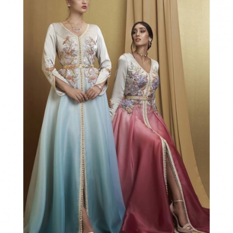 الأبيض العاجي بتصاميم قفاطين فاخرة وراقية من SELMA BEN OMAR