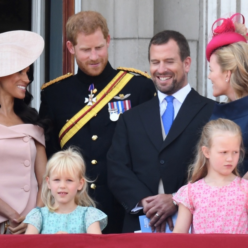 بيتر فيليبس وأوتوم فيليبس مع هاري وميغان