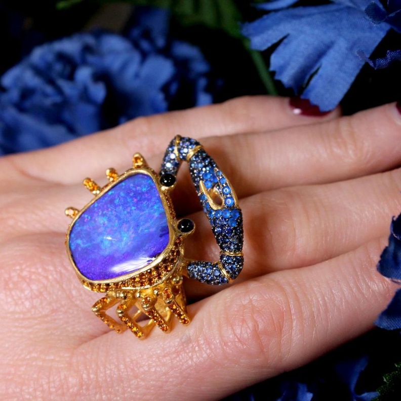 خاتم Sahara للمصّممة ليديا كورتاي Lydia Courteille