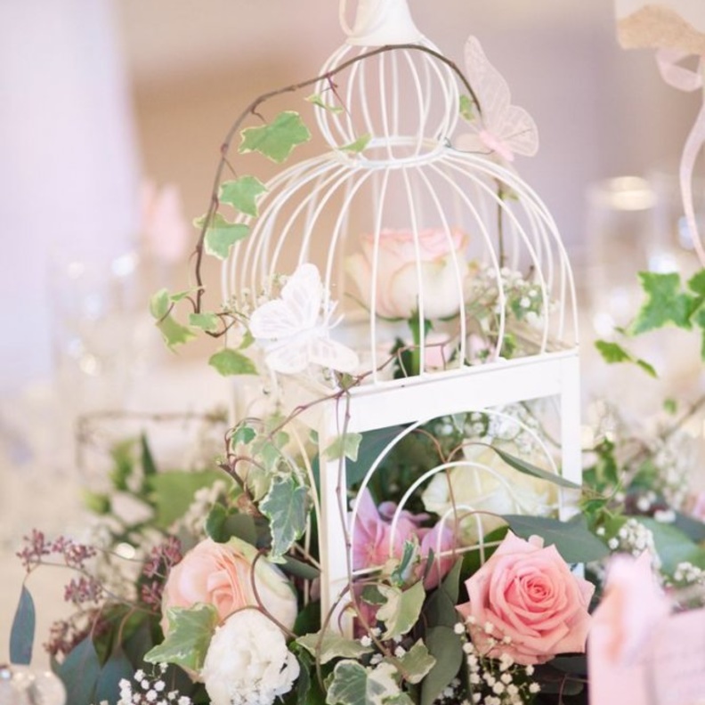 افكار اقفاص الطيور تناسب حفلات الزفاف الصيفية