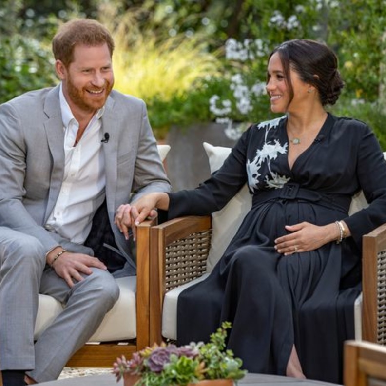 إطلالة ميغان وهاري مع أوبرا في مارس 2021