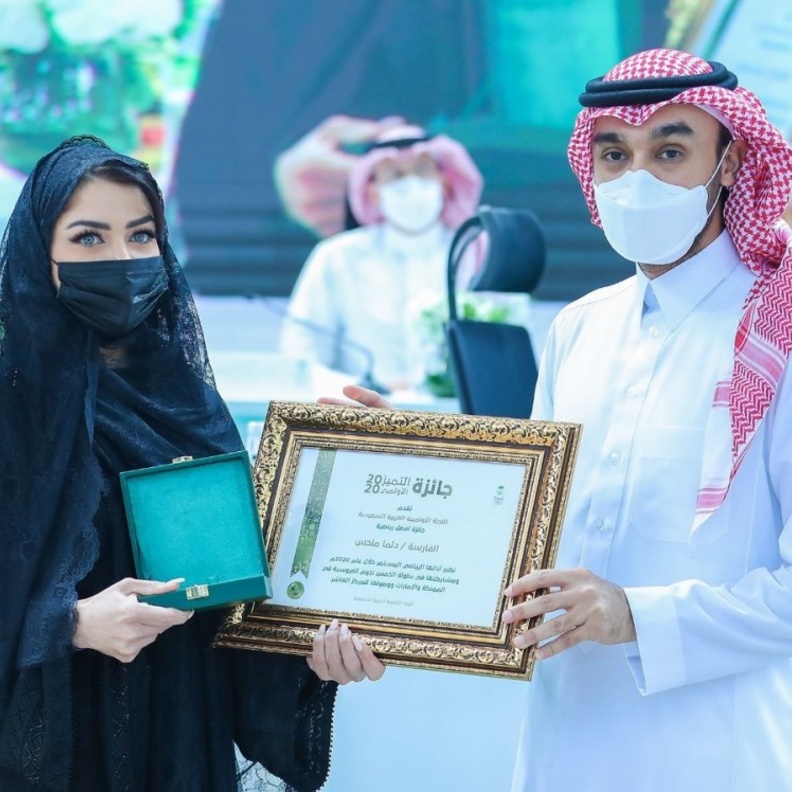 دلما ملحس تنال جائزة أفضل أداء رياضي خلال عام 2020