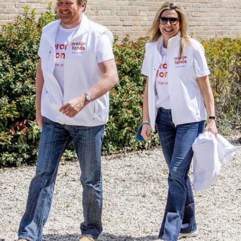 ملك وملكة هولندا في فعالية يوم العمل التطوعي