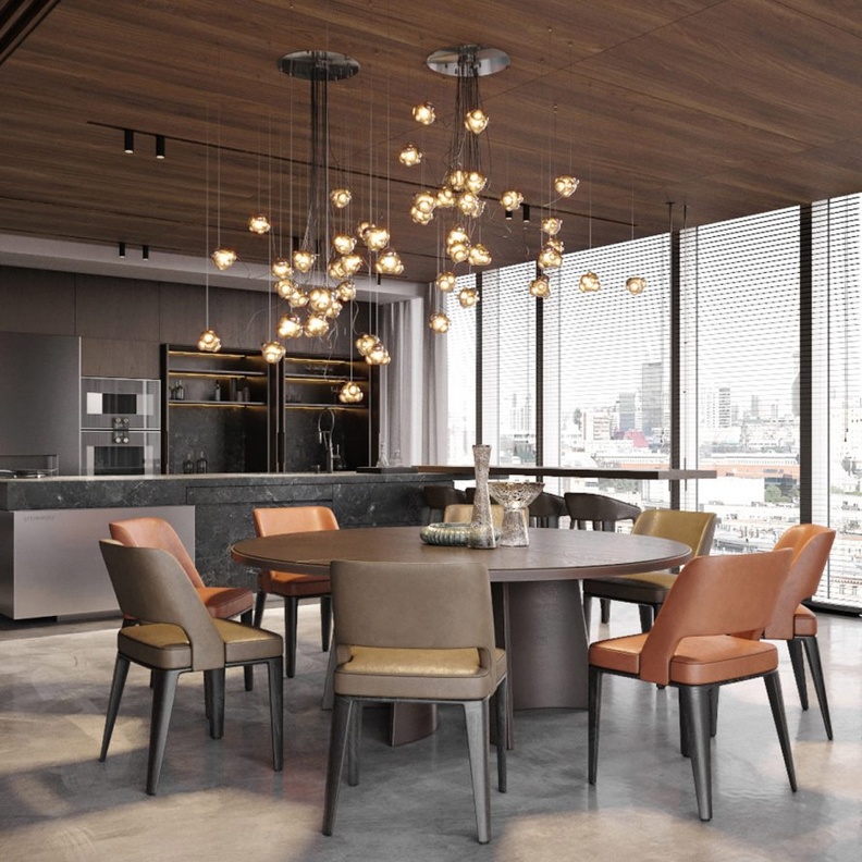 أناقة طاولة الطعام المستديرة في الديكورات العصرية