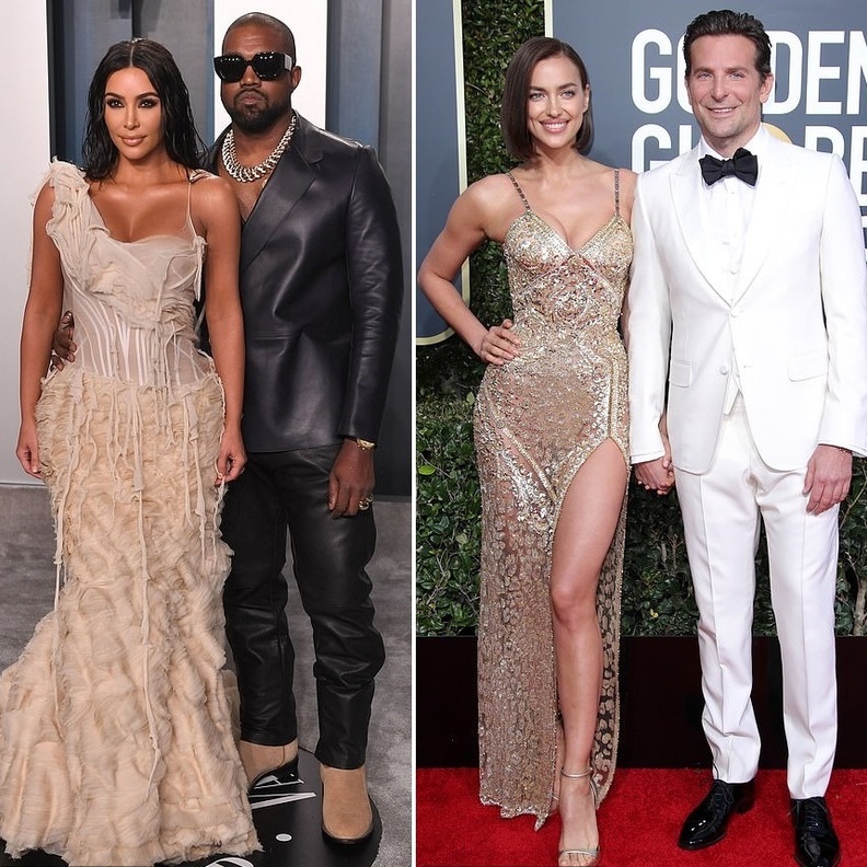 أناقة اللون الذهبي على السجادة الحمراء ايرينا بتصميم فيرساتشي وكيم  Lee Alexander McQueen