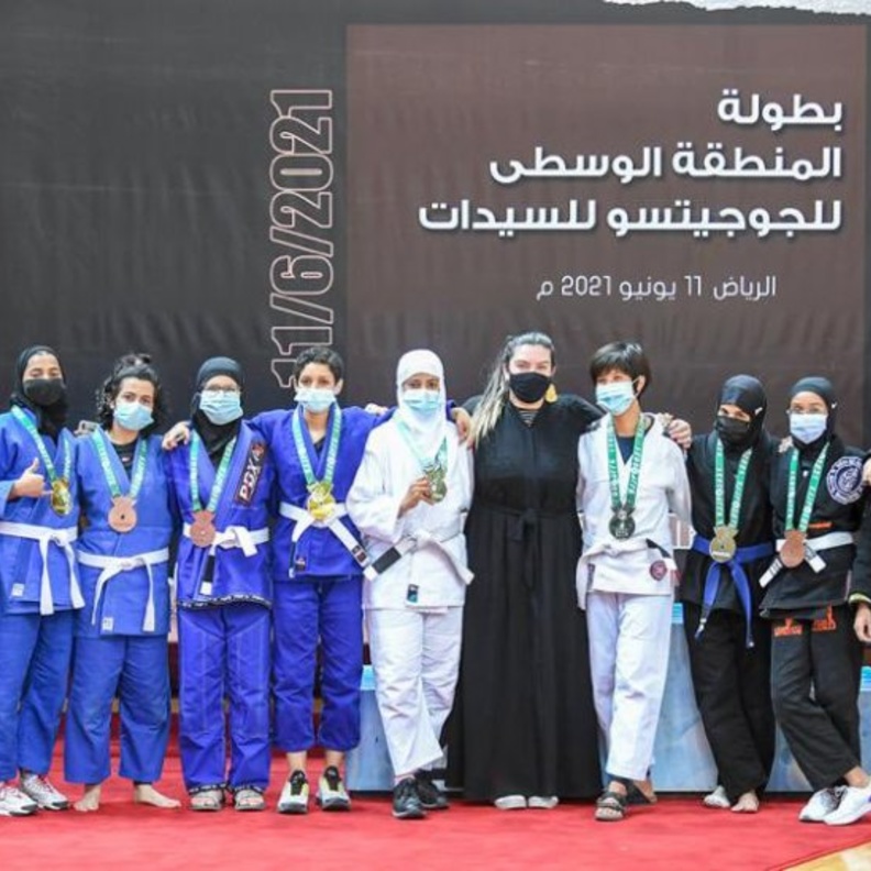  اختتام منافسات بطولة المنطقة الوسطى للجوجيتسو للسيدات 