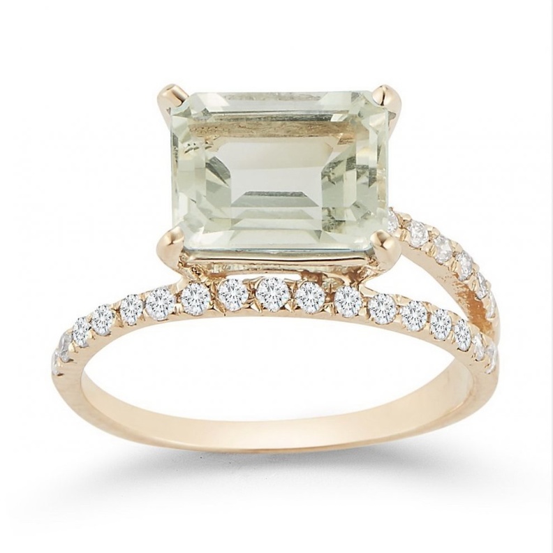  خاتم Gold Green Amethyst من Mateo