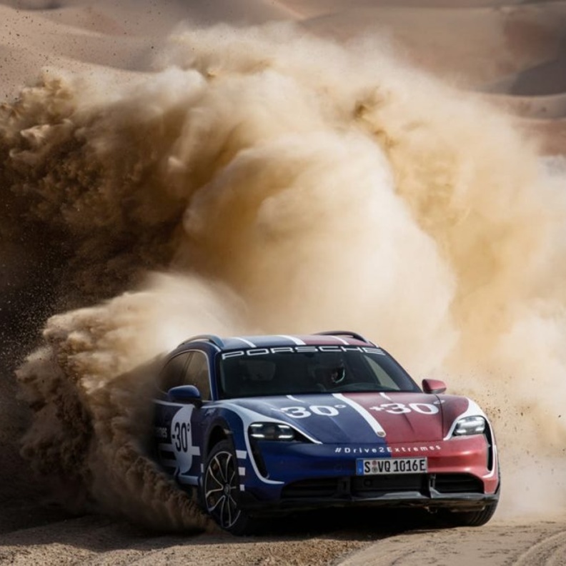 تم اختبار السيارة في مسار صحراوي في السعودية